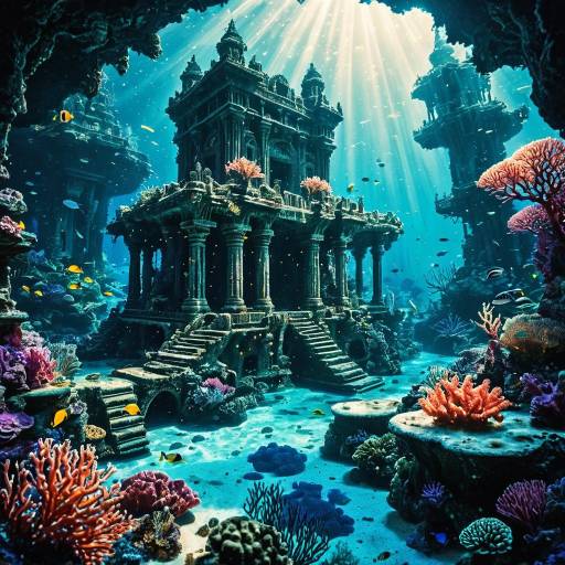 Enchanted Sunken City with Coral Reefs