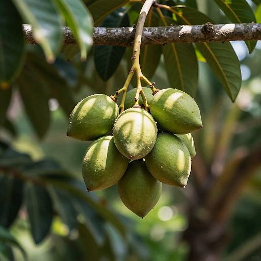 Tropical Palm Fruit Still Life
