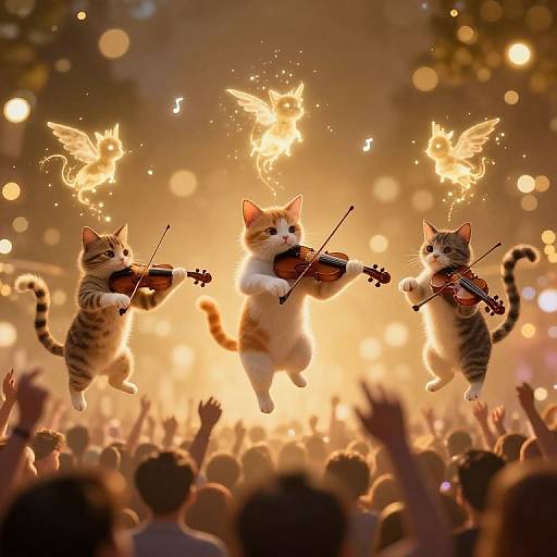 Levitating Cats and Ethereal Music