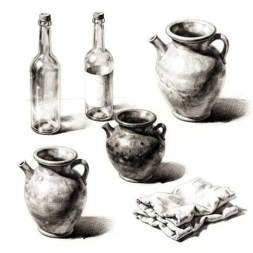 Detailed Still Life Sketching Practice