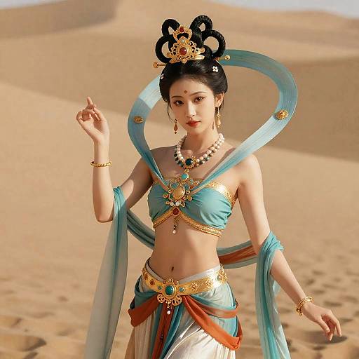 Photorealistic Dunhuang Girl in 8K