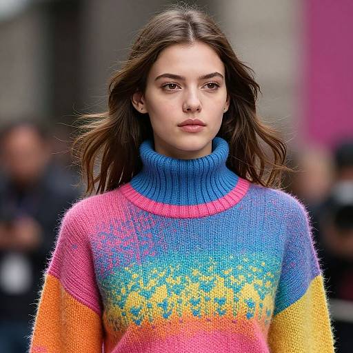 Ultra-Detailed Vibrant Supermodel Portrait