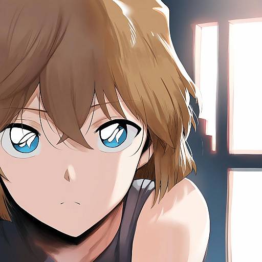 Illustration of Haibara ai, meitantei conan in the style of Hews