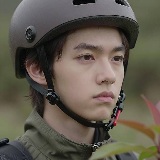 Serious Young Person in Nature