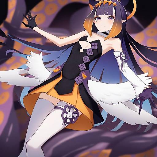 Illustration of Ao-chan (ninomae ina'nis), hololive in the style of Cluseller