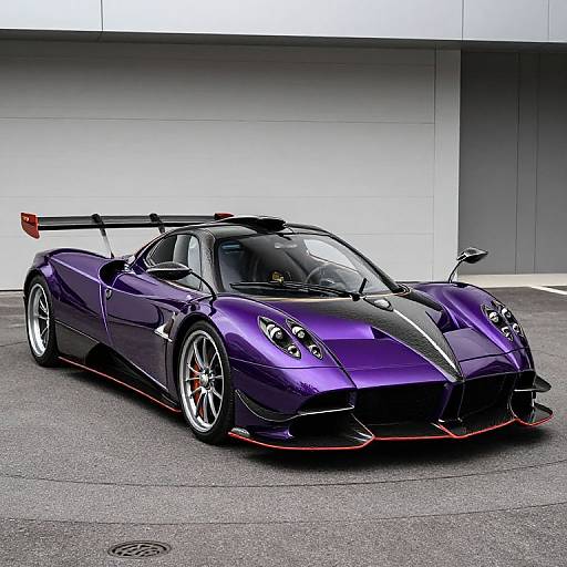 Purple Pagani Huayra BC Munich