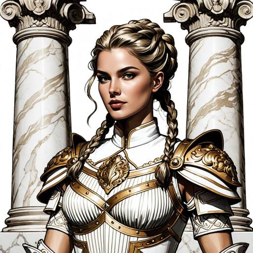 Artemis in Rococo Style with Armor