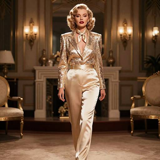 Androgynous Old Hollywood Glamour Muse