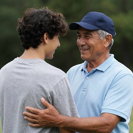 Heartwarming Outdoor Embrace in Nature