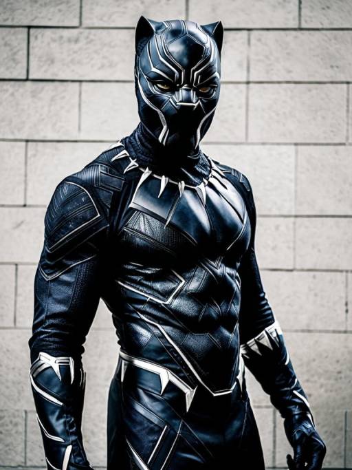 Realistic Black Panther Cosplay Photography