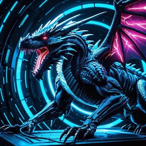 Futuristic Wyvern of Magnetic Energy Futuristic Wyvern of Magnetic Energy