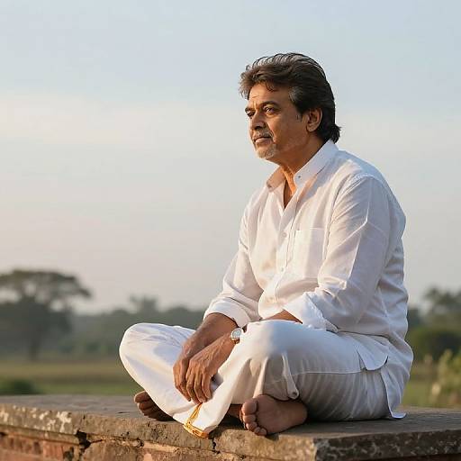 Rajinikanth Serene Elder in Nature