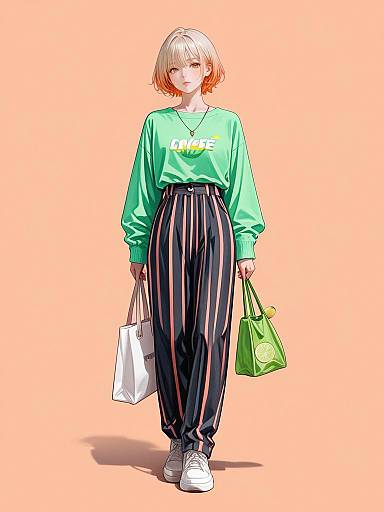 Pastel Tie-Dye Casual Chic Outfit