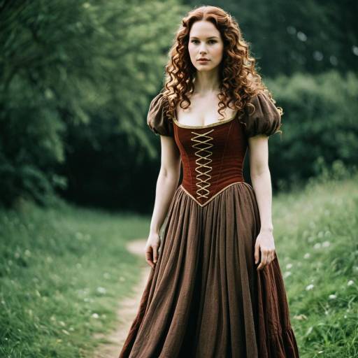 Medieval Resa Cosplay in Earth Tones