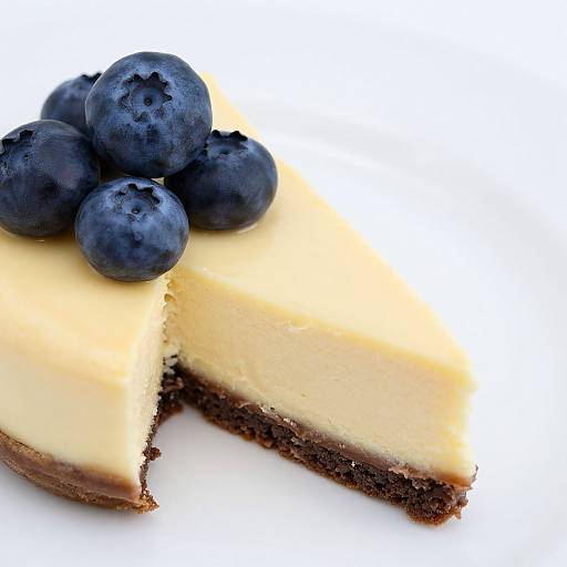 Elegant Blueberry Cheesecake with Lemon Curd