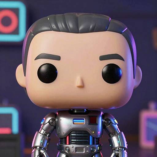 Hyper-Realistic AI Funko Toy Close-Up