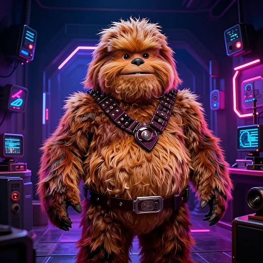 Jabba Trump Parody in Neon Lair