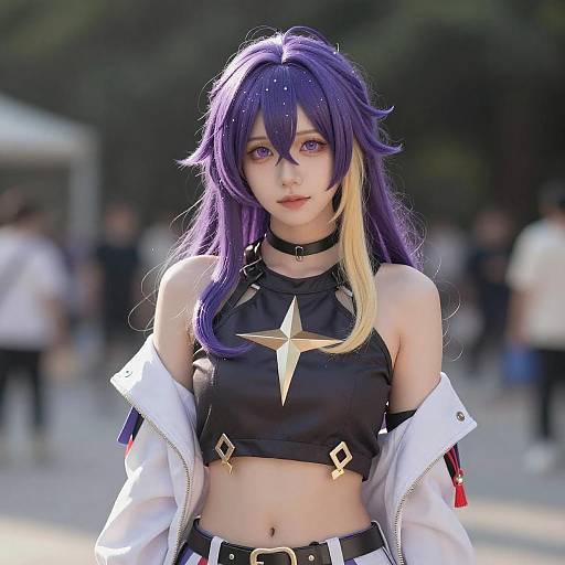 Lifestyle costume photo of Moona hoshinova (1st costume). Cosplay clothes