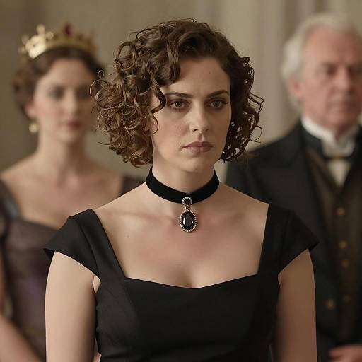 Elegant Woman in Mysterious Setting