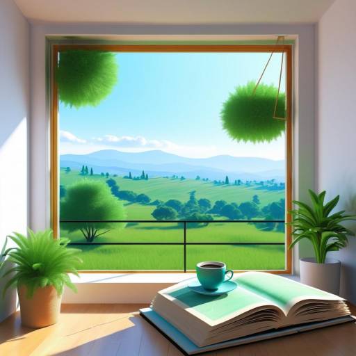 Cozy Reading Nook with Scenic Window View