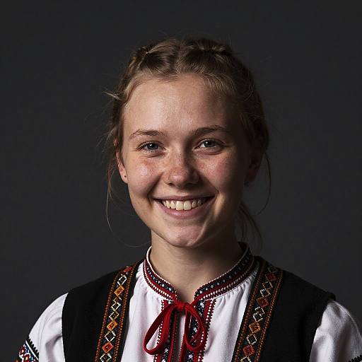 Stunning Finnish Girl in Traditional Attire