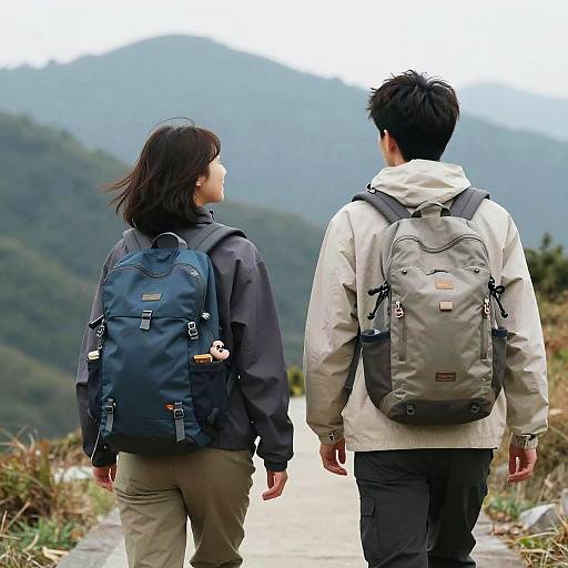 College Friends Hiking Mountain View