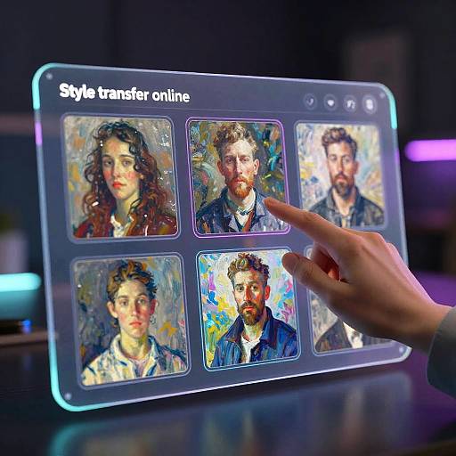Futuristic Style Transfer Interface