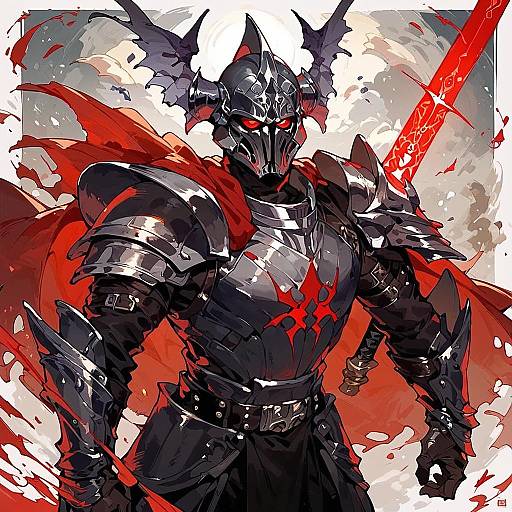 Dark Knight Sith with Red Sword