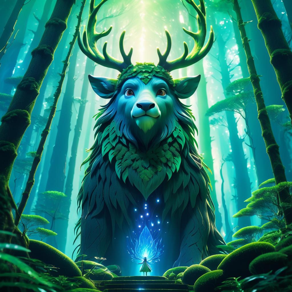 Mystical Forest Spirit Movie Poster Art