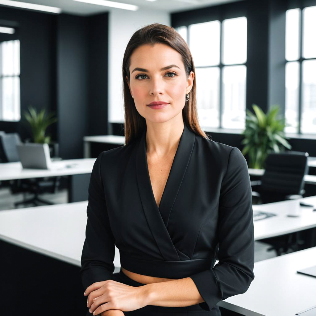 Confident Businesswoman in Modern Office