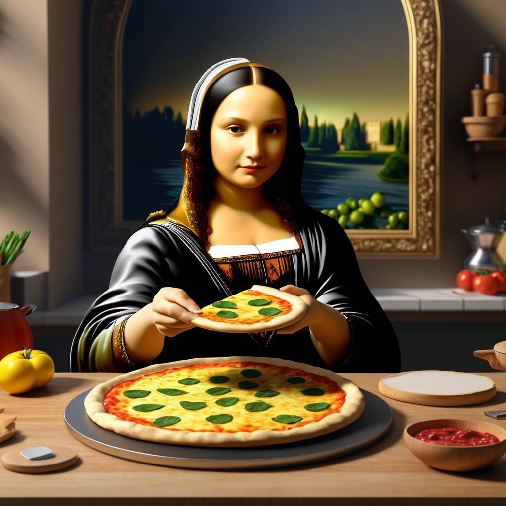 Mona Lisa's Culinary Adventure in 4K