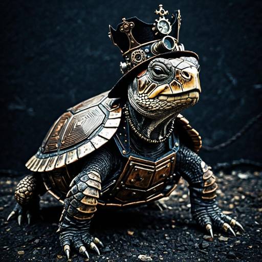 Steampunk Turtle with Crown