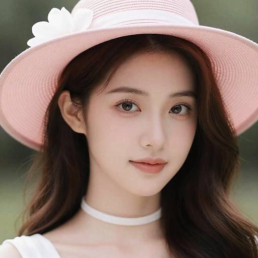 Close-Up Portrait of a Young Woman