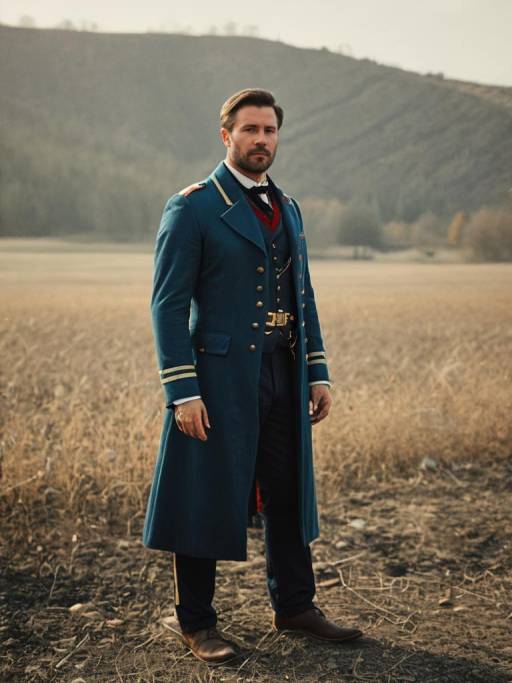 Man in Historical Grant Costume Outdoors