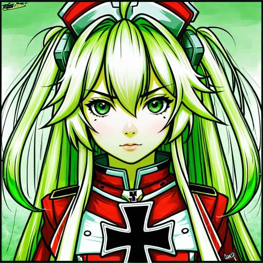 Illustration of Admiral hipper (azur lane), azur lane in the style of Juurouta