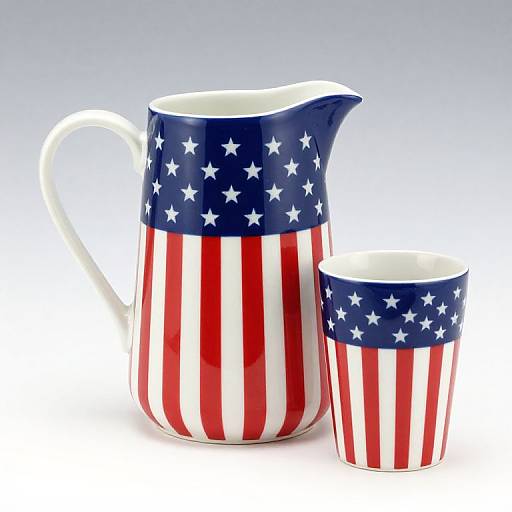 Stars and Stripes Water Set
