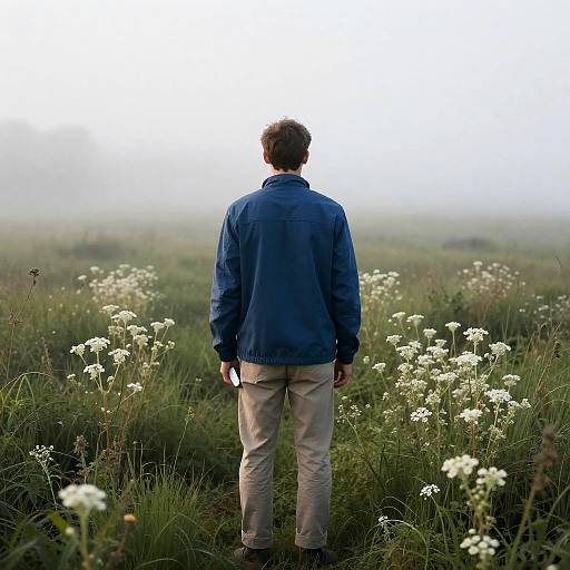 Misty Morning in the Fields