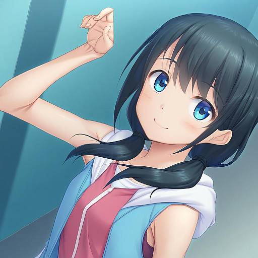 Illustration of Amano hina (tenki no ko), tenki no ko in the style of Miyai sen