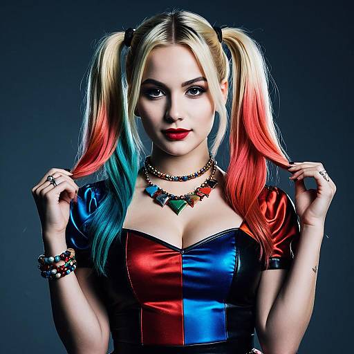 Stylish Adult Harley Quinn Cosplay Look