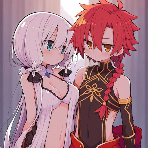 Illustration of Alexander (fate), fate (series) in the style of Asameshi