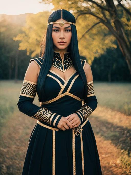 Woman in Kalifa Inspired Cosplay Costume
