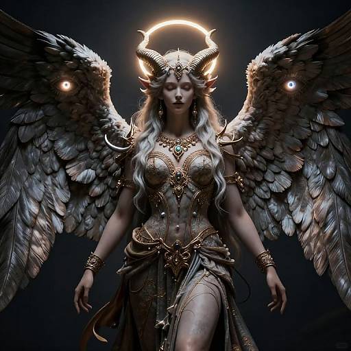 Epic Faceless Nephalem with Wings