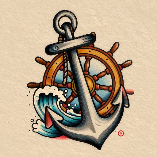 Neo American Traditional Maritime Tattoo