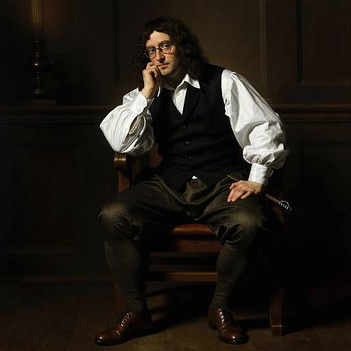 Baroque Philosopher in Nerd Attire