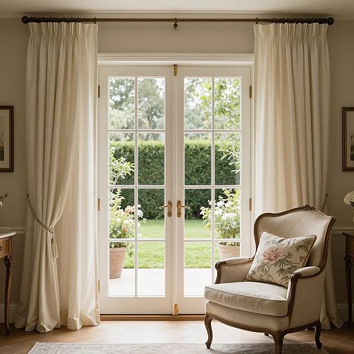 Elegant French Doors with Vintage Charm