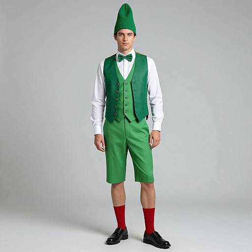 Man Wearing Pickles Costume