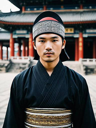 Realistic Male in East Asian Costume