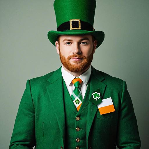 Man in Traditional Leprechaun Costume