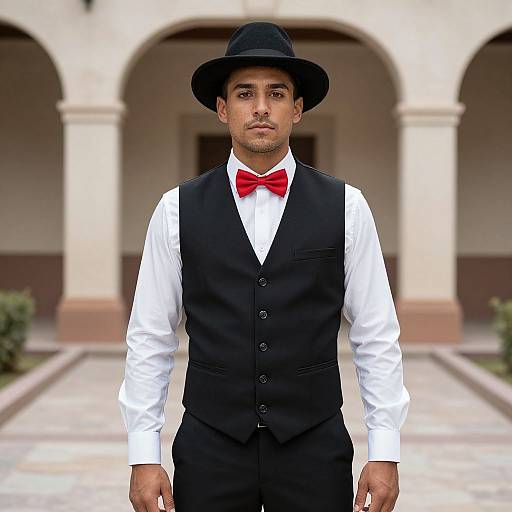 Male Salsa Dancer in Black Attire