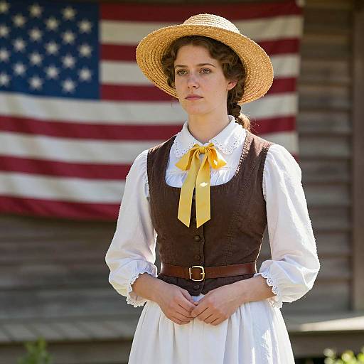 Historical American Suffragette Costume Portrait
